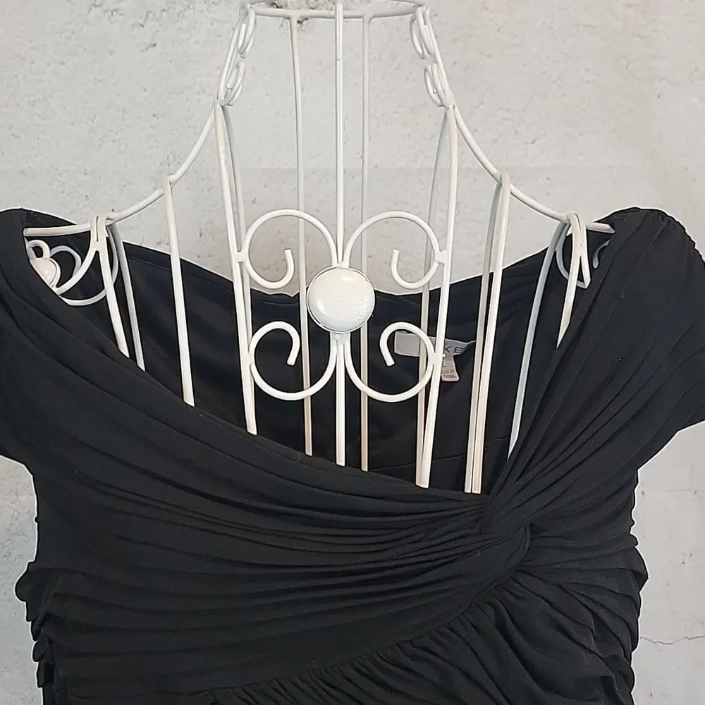 Cache Luxe Elegant Black Women's Special Occasion Top Size L - Picture 2 of 12
